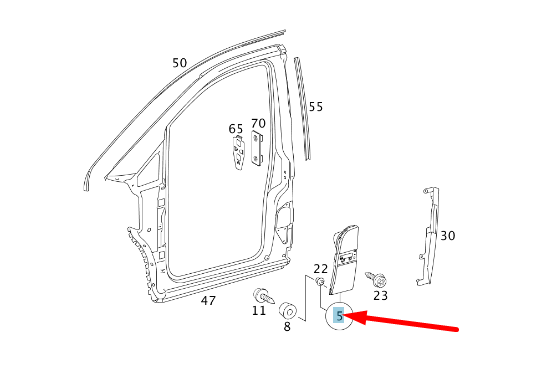 Neu MERCEDES-BENZ VITO W639 Kraftstofftankklappe A63975003049999 Original