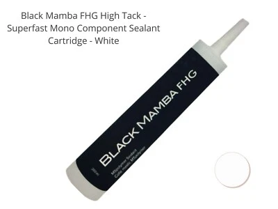 MPI SOLUTIONS Black Mamba FHG High Tack MS60 Mono Component Sealant Cartridge - White