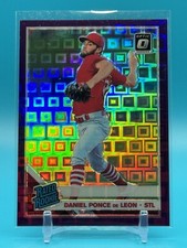 2019 Donruss Optic Blue Pandora #65 Daniel Ponce de Leon /99 Rated Rookie