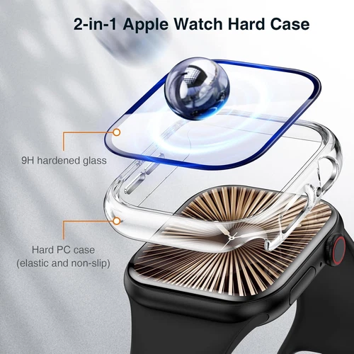 Case for Apple Watch Series 11 10 46/42mm Protective Cover Glass ScreenProtector - Picture 23 of 27