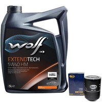 MotoröL Set 5W40 5 Liter + ÖLfilter SM 108 FüR Audi 100 A4 Seat VW Polo Passat