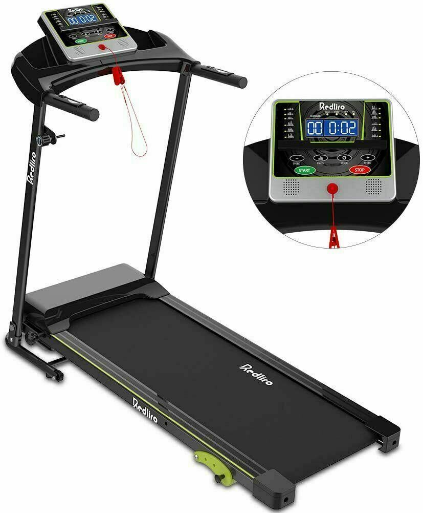 Treadmill 2.25 HP Electric Motorized Power Folding Running Machine Home Gym LCD