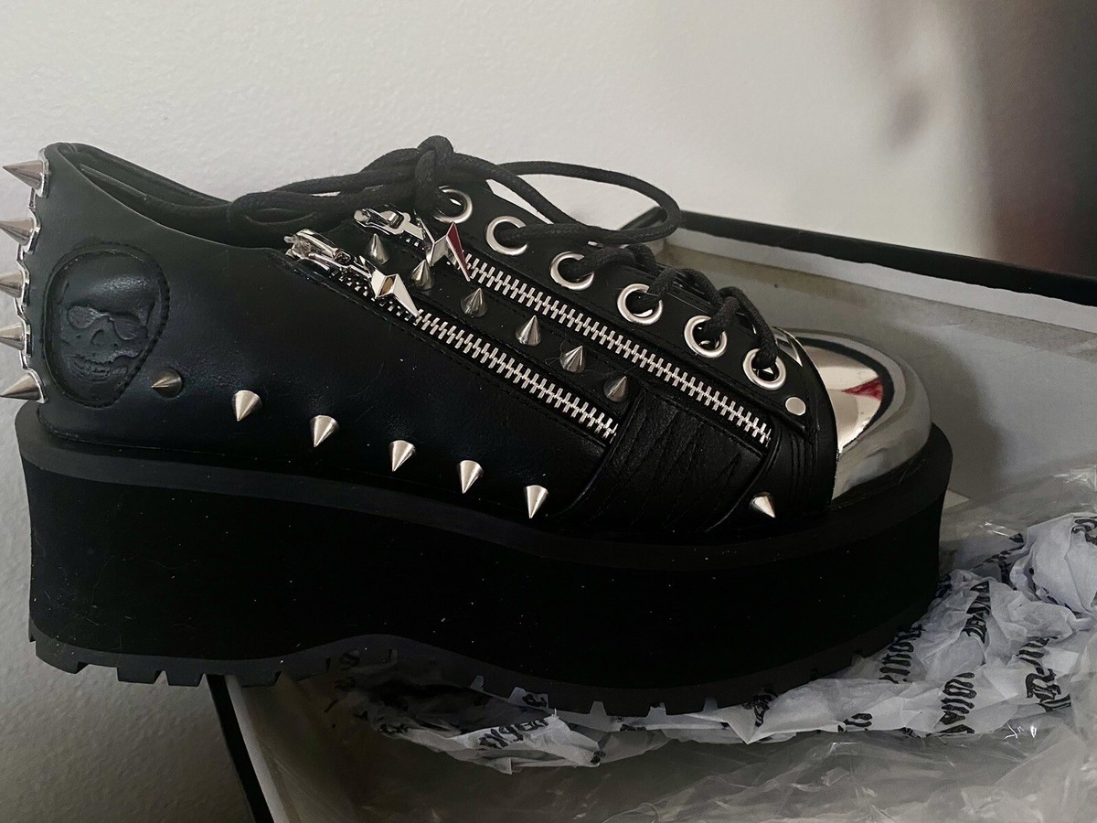 Demonia Gravedigger-04 UNISEX Platform Shoe Women Size 10 Men Size