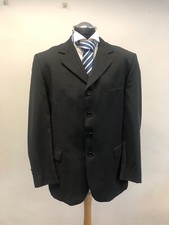 GIORGIO VALENTINO SUIT JACKET/BLAZER BLACK PURE WOOL 42R EXCELLENT CONDITION