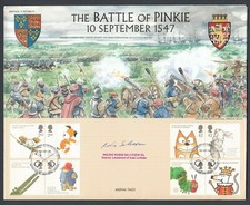 Battle of Pinkie 2006 Stamp Cover Signed Deputy Lieutenant Of East Lothian