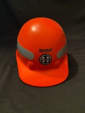 *Vtg ANSI 1986 BNSF Burlington Northern Railway Santa Fe Orange Hard Hat