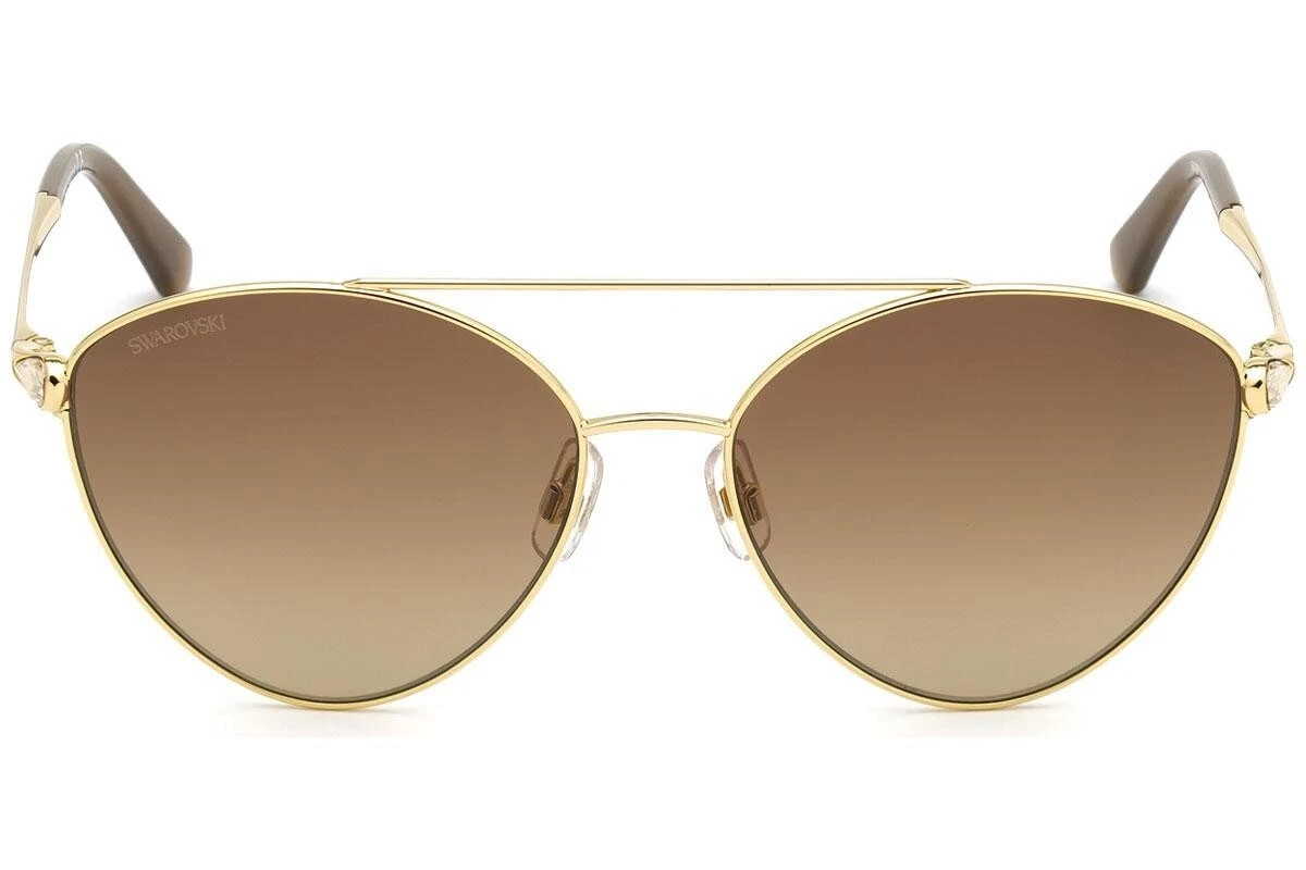 Daniel Swarovski S601 20 6051 23 KT GP Gold Aviator Sunglasses FRAME ONLY 58mm Daniel Swarovski S596 20 6051 23KT GP 3[2] Gold Plated  main image 4