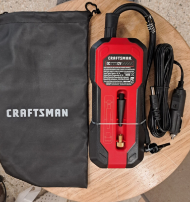 CRAFTSMAN PORTABLE AIR INFLATOR rechargeable 12-VOLT LITHIUM ION  CMXPTXA1201