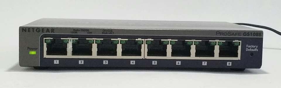 Netgear GS108E v2 ProSafe Plus 8 Gigabit Switch - Image 2 of 4
