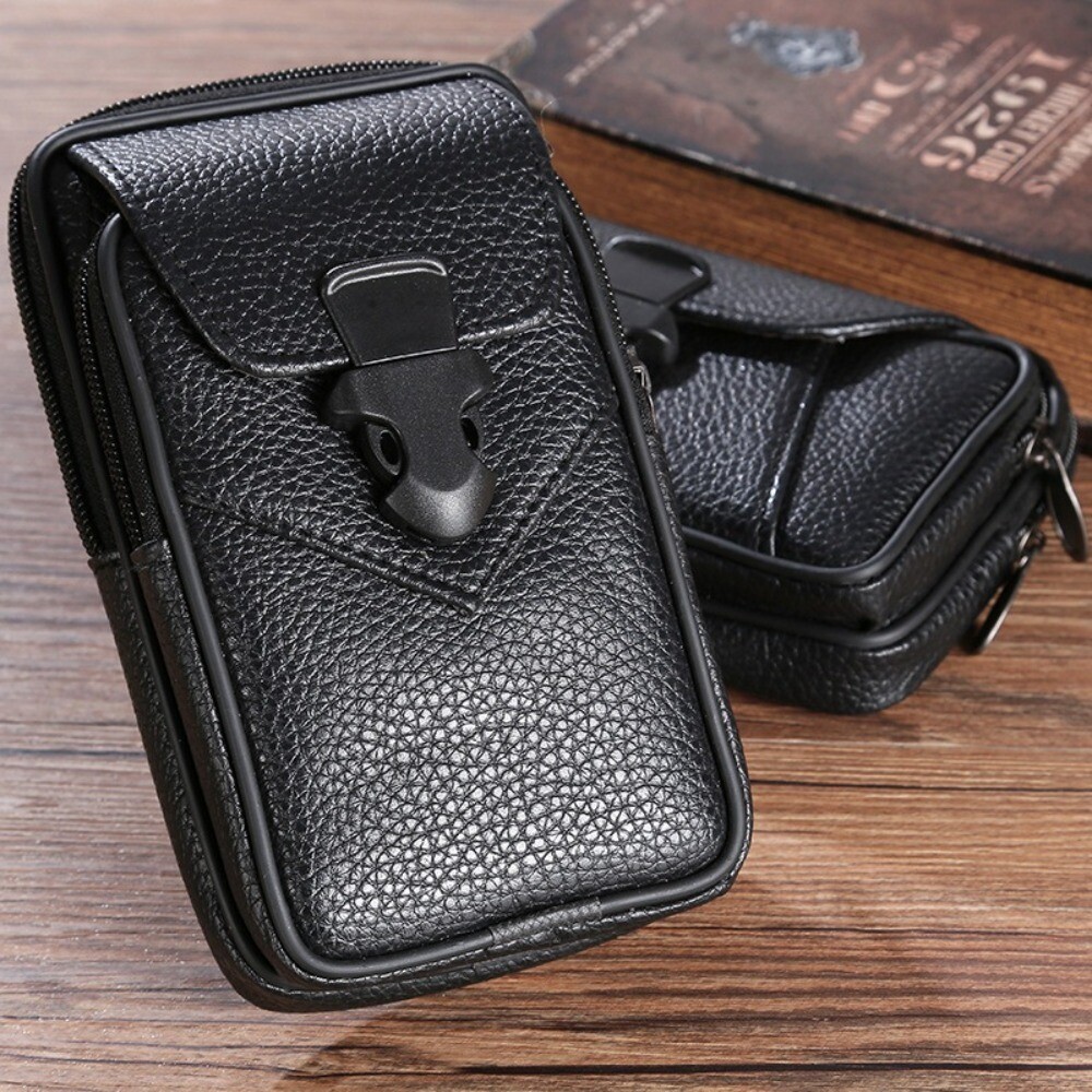 Belt PU Leather Phone Holder Waist Bag Multifunctional Phone Holster  Daily