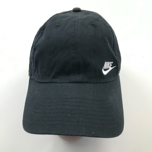 VINTAGE Nike Hat Cap Strapback Black 