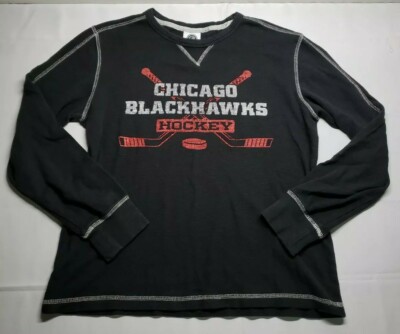 Vintage Style 90s Chicago Blackhawks Men's Large Long Sleeve Shirt
