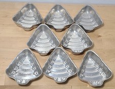 Vtg LOT Of 8 Original ALUMINUM CHRISTMAS TREE...