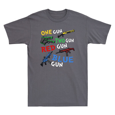 #ad #ad One Gun Two Gun Red Gun Blue Gun Funny Men#x27;s T Shirt Novelty Gift For Gun Lover $15.99