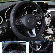 Car Steering Wheel Cover Leather Good Grip Car Accessories For 15"/37-38CM