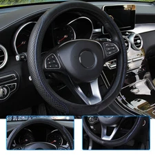 For 15"/37-38CM Car Steering Wheel Cover Leather Good Grip Car Accessories