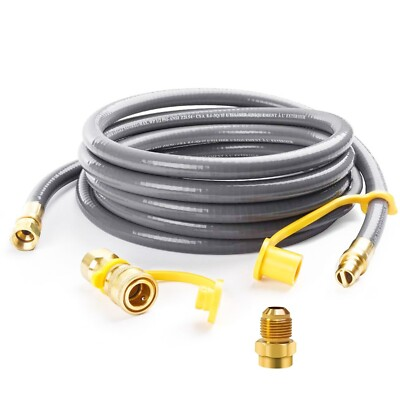 #ad #ad Natural Gas Quick Connect Hose 25 Ft 1 2quot; Low Pressure Gas Hose w Conversion Kit $47.99
