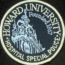 Howard University Hospital Special Police - Embroidered Shoulder Patch - Unused