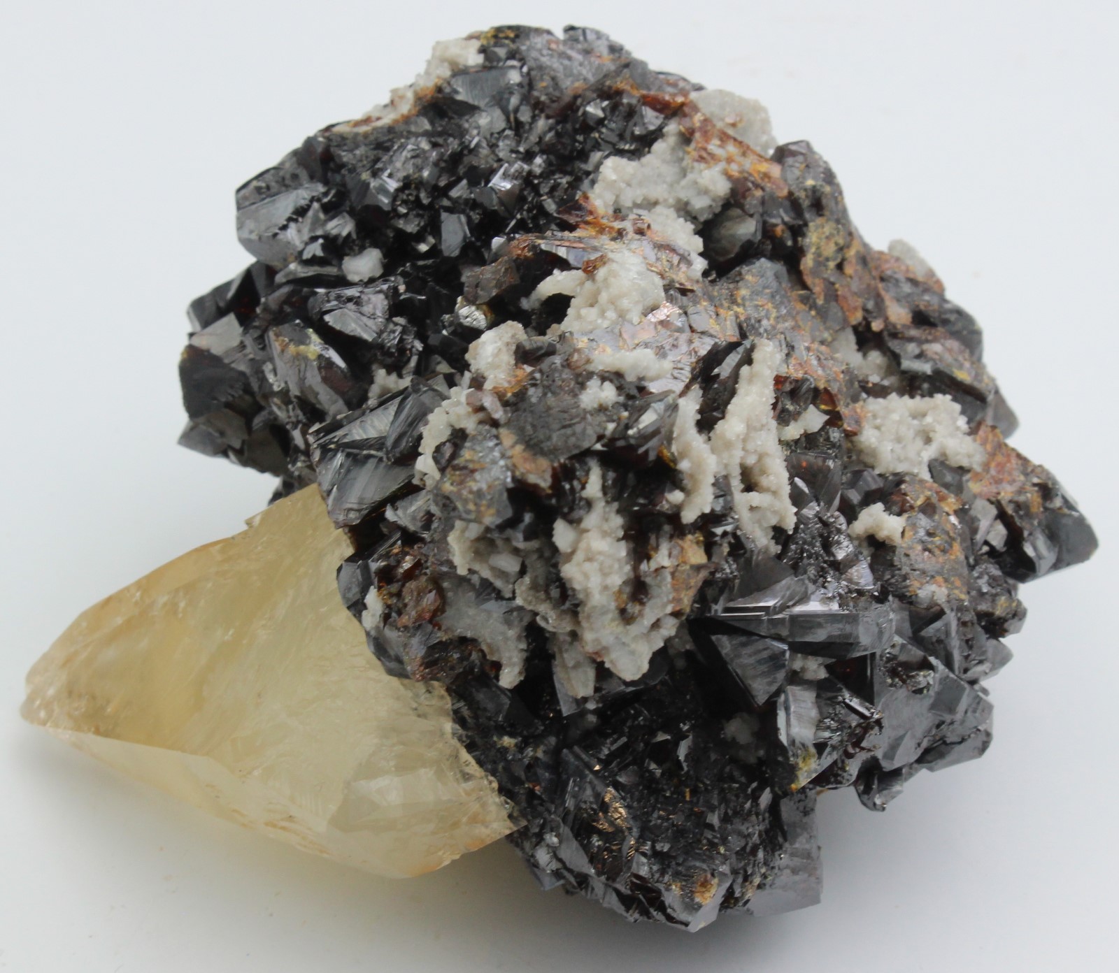 Calcite with Sphalerite Large Cabinet Sized Specimen #T96 | eBay