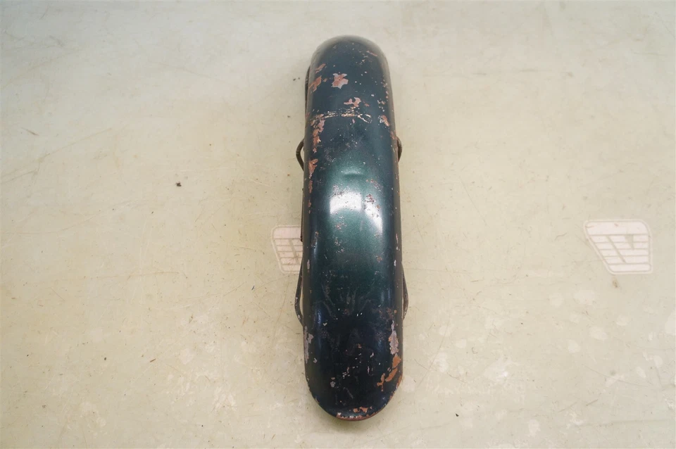 Triumph 前挡泥板 + 支架 650cc TR6 T120 1971 绿色 * 2566 — 第 3/4 张图片