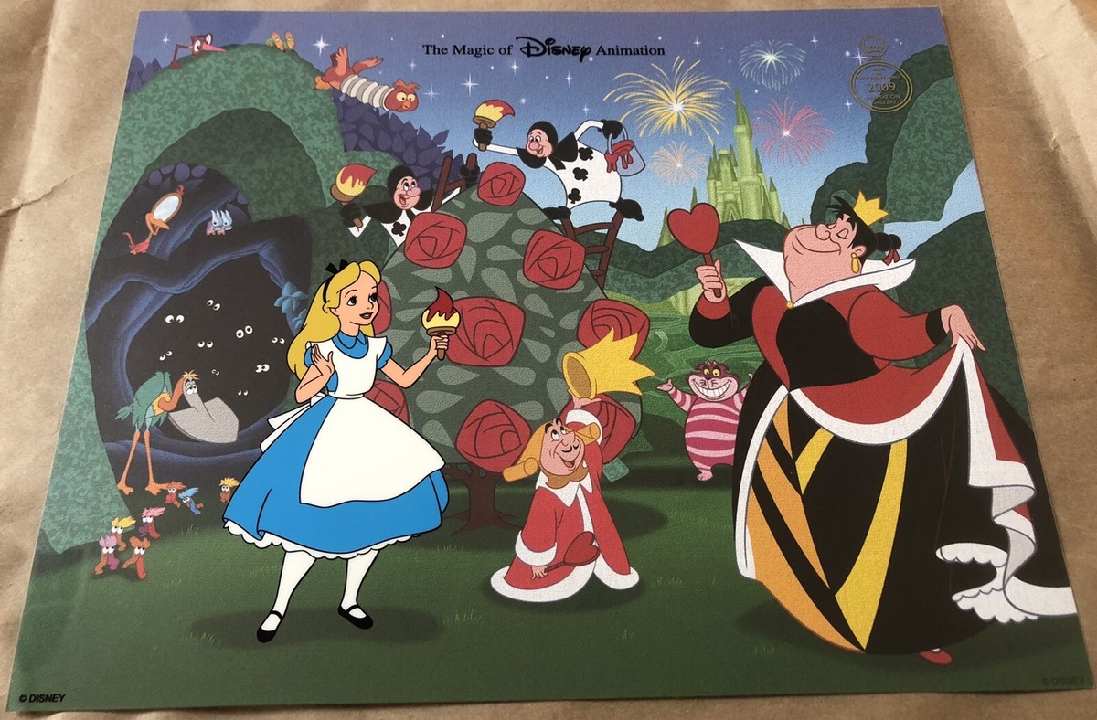 ディズニー セル画 The Magic of Disney Animation Alice in Wonderland Disney World Magic of Disney Animation Gallery