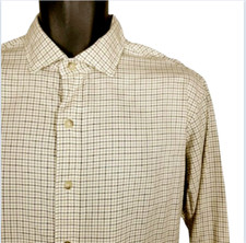 Polo Ralph Lauren Windowpane Check Long Sleeve Shirt Mens Large Soft Cotton