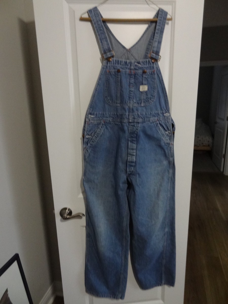 Vintage BIG MAC 70s Mens Denim Jean Bib Overalls Farmer John Vintage BIG MAC 70s Mens Denim Jean Bib Overalls Farmer John