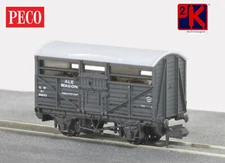 Peco NR-46A GW 8Ton Ale Wagon 38622 GW Grey/White Livery 'N' Gauge T48