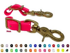 Biothane Beta Steigbügelhalter,Reitplakettenhalter 12mm,m.Conwayschnalle Messing