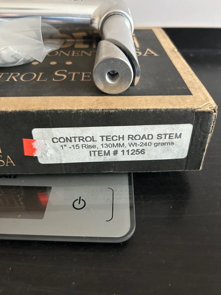 New Control Tech Road Stem 25.4/1" 130mm -15° Stem Silver Quill NOS - Image 4 of 4