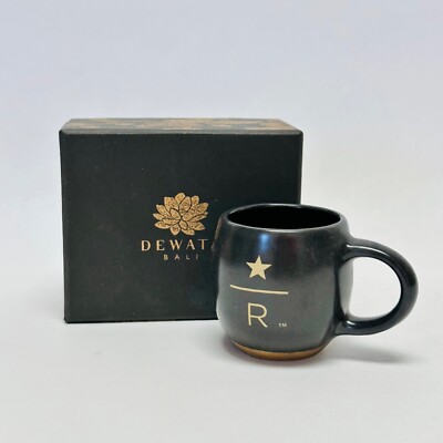 Starbucks DEWATA Bali Reserve Ceramic Espresso Cup Demitasse Mug 3oz Indonesia