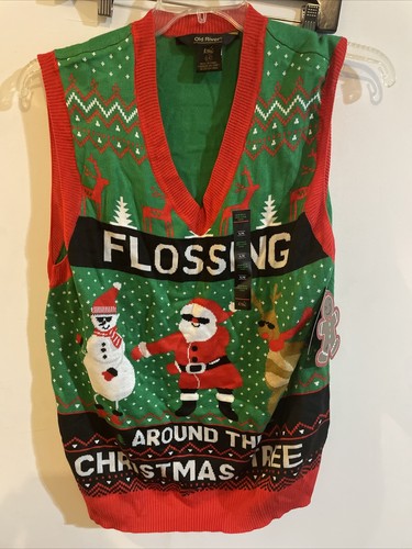 Ugly Christmas Sweater Vest Size Large 
