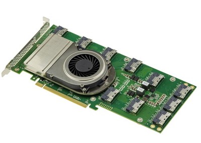 PCIe 4.0 Typ-Switch Karte 10x SFF-8654 8i für 5 Grafikkarten