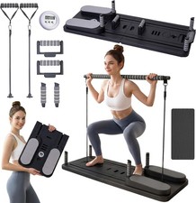 Pilates Reformer Board Set Multi-Foldable Por...