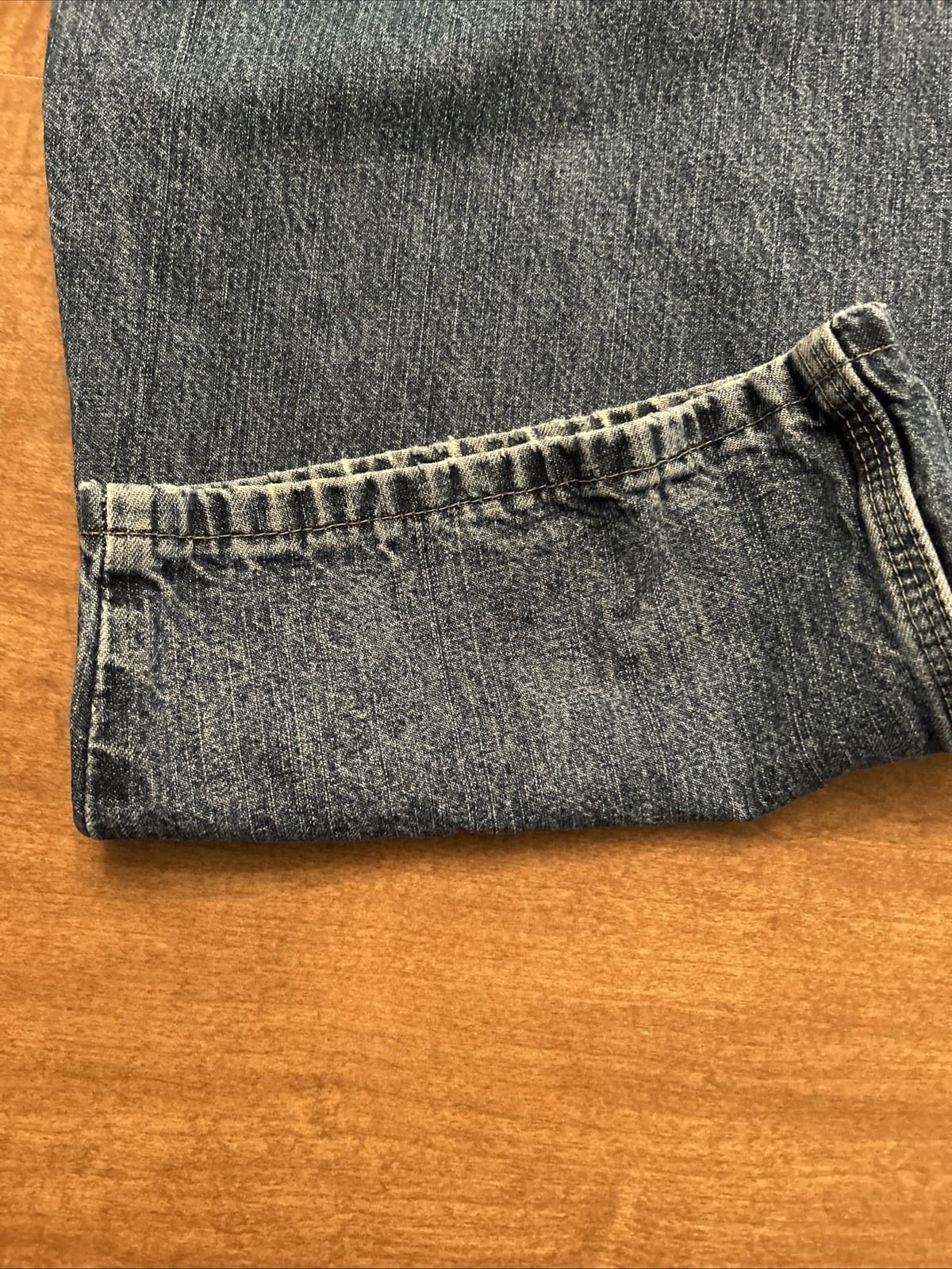 Wrangler Jeans Mens 46x32 Carpenter Blue Med Wash Denim 94LSWDV Work thumbnail 7