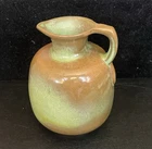 Vintage Frankoma Pottery Pitcher-Jug / Vase #830 Prairie Green & Brown Glaze