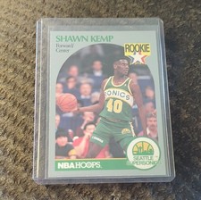NBA Hoops Shawn Kemp Rookie Seattle Supersonics #279 Basketball Card 1990-91