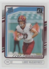 2024 Panini Clearly Donruss Rated Rookie Luke McCaffrey #80 3s8