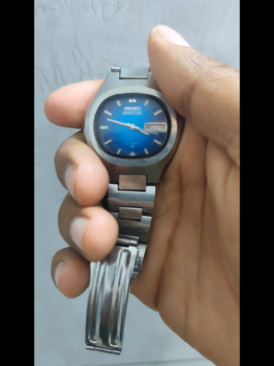 Vintage Seiko 5 Actus 7019-5010 Automatic Blue Dial JDM 21J Rare