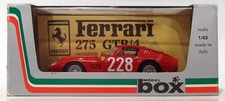 Box Model 1/43 Scale Diecast 8430 - Ferrari 275 GTB/4 #228 Targa Florio1966 Red