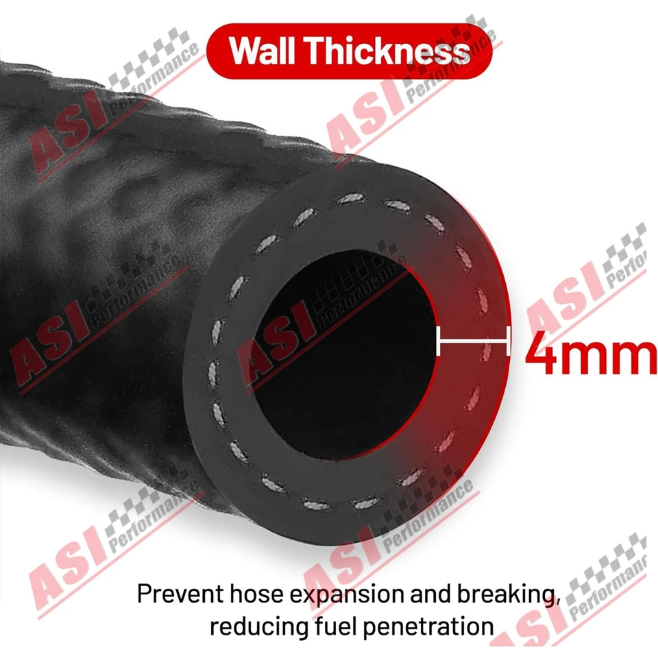 10FT 5/8in Fuel Hose Line Push Lock NBR Rubber SAE 30R7 150PSI - Image 4 of 4