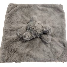 Kellytoy Gray Elephant Plush Lovey Rattle Security Blanket Stuffed Animal Toy