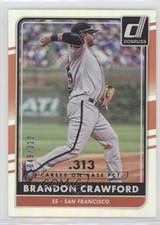 2016 Panini Donruss Stat Line Career 49/313 Brandon Crawford #74 0ei
