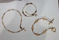 Set of 3 Beaded Colorful Bracelets