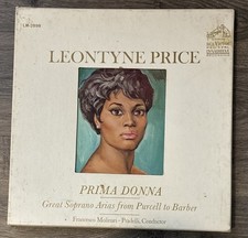 LEONTYNE PRICE Boxed LP w booklet Prima Donna SOPRANO ARIAS Purcell-Barber 1966