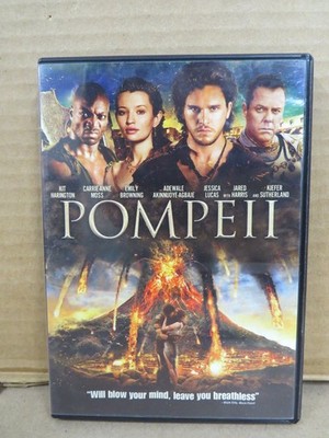 Pompeii DVD 2014 Kit Harington, Emily Browning, Kiefer Sutherland Action Epic