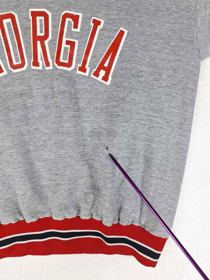 Sudadera Russell Vintage Años 70 Etiqueta Dorada Universidad de Georgia Bulldogs Hecha en EE. UU. Foto 4 de 4