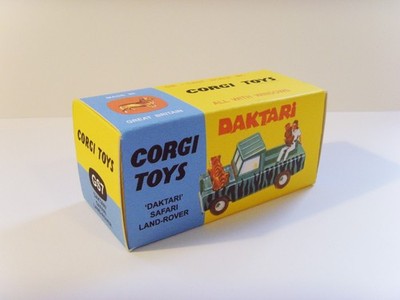 CORGI No. 438 - DAKTARI - SAFARI LAND ROVER - Display/ repro box