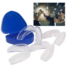 4Pcs Mouth Guard with Storage Case Anti-Grinding Teeth Protection Transparent