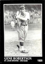 1992 The Sporting News Baseball Card #386 EX Gene Robertson StL Browns 1925